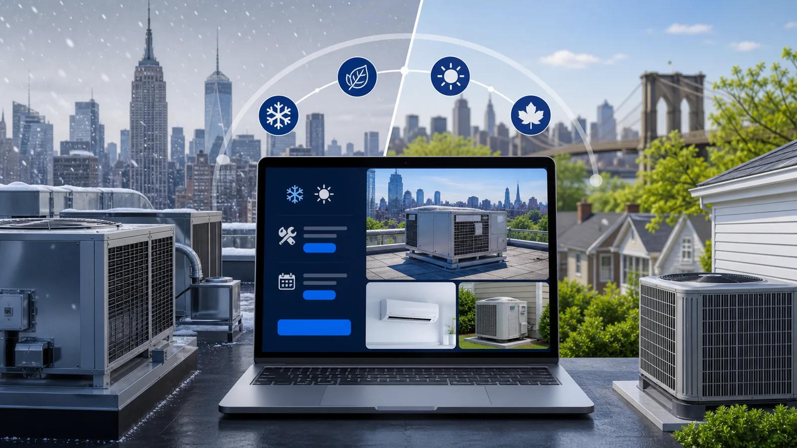 New York HVAC Company Website: Seasonal Repair and Installation Leads