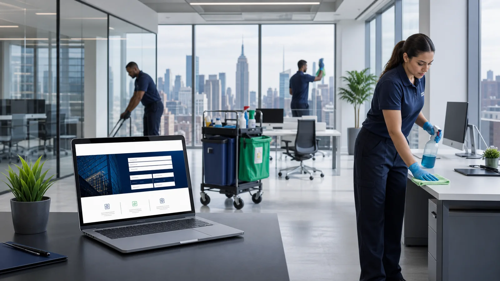 New York Commercial Cleaning Website: Contracts, Walkthroughs, and Leads