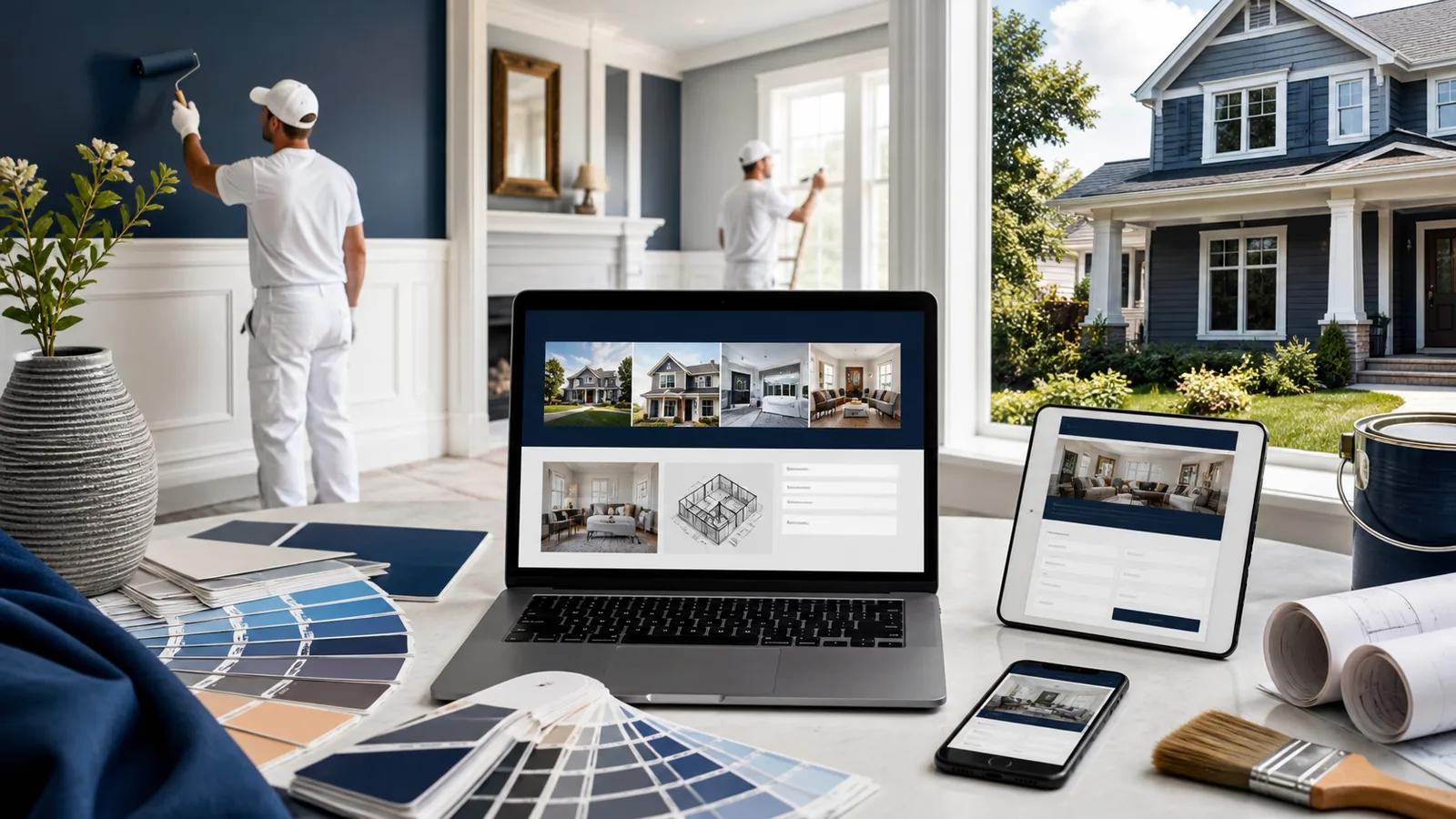 Painting Contractor Website Cost: Galleries, Color Tools, and Quote Forms